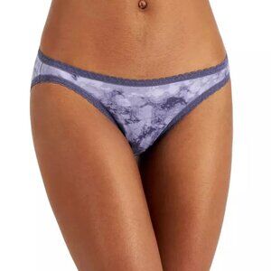 NWT Jenni Lace Trim Bikini Underwear Purple Tie Dye
